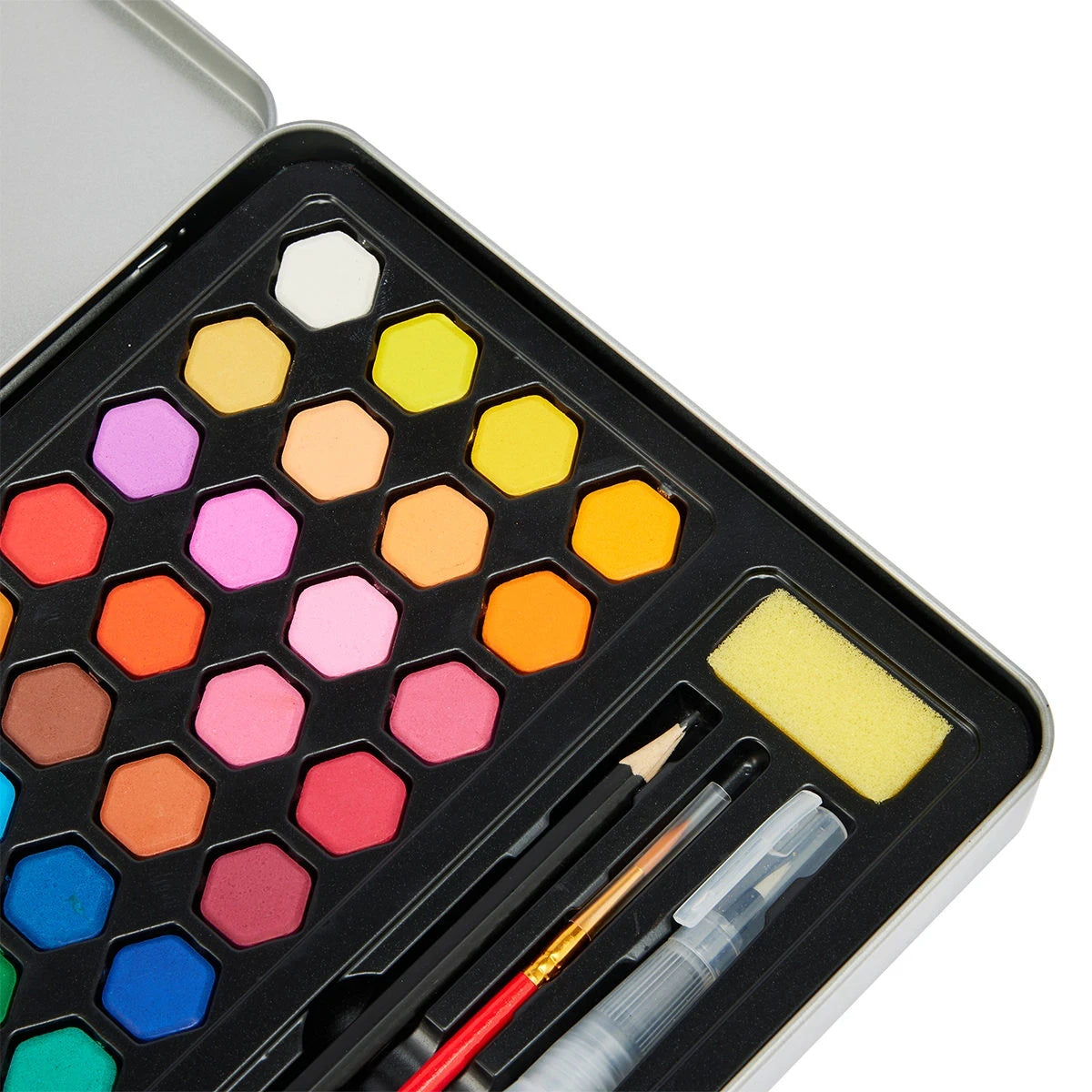 Keep_Smiling 36 Colors Solid Watercolor Paints With Painting brush
