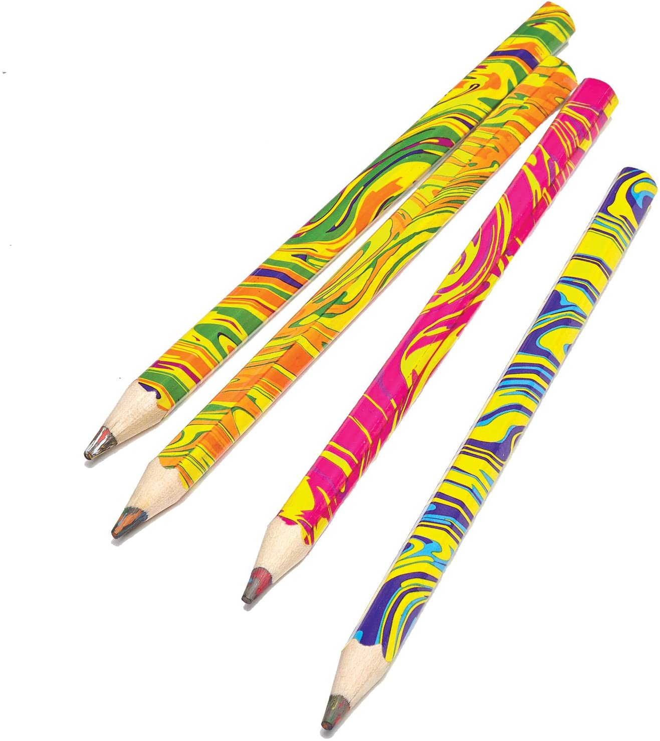 Rainbow Swirl Color Pencils 5 with sharpene
