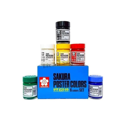 Sakura Poster Colour Pack Of 5 - Basic Poster Colors