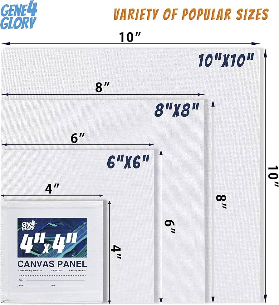 Artist Canvas Board For Paintings (3 pcs)