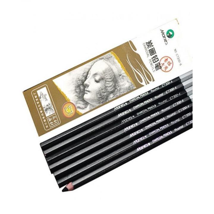 Pack Of 6 - Charcoal Pencils - Soft