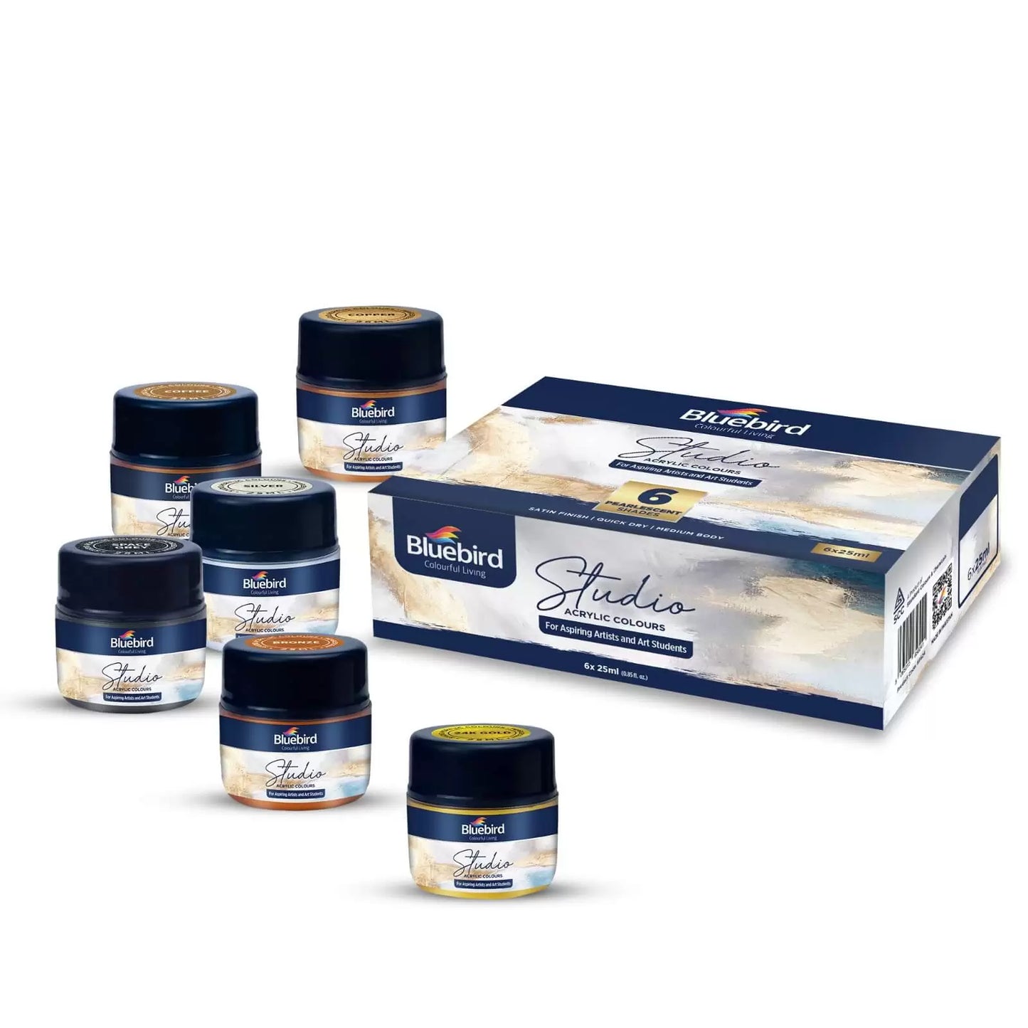 Studio Acrylic Colours Pearlescent Shades