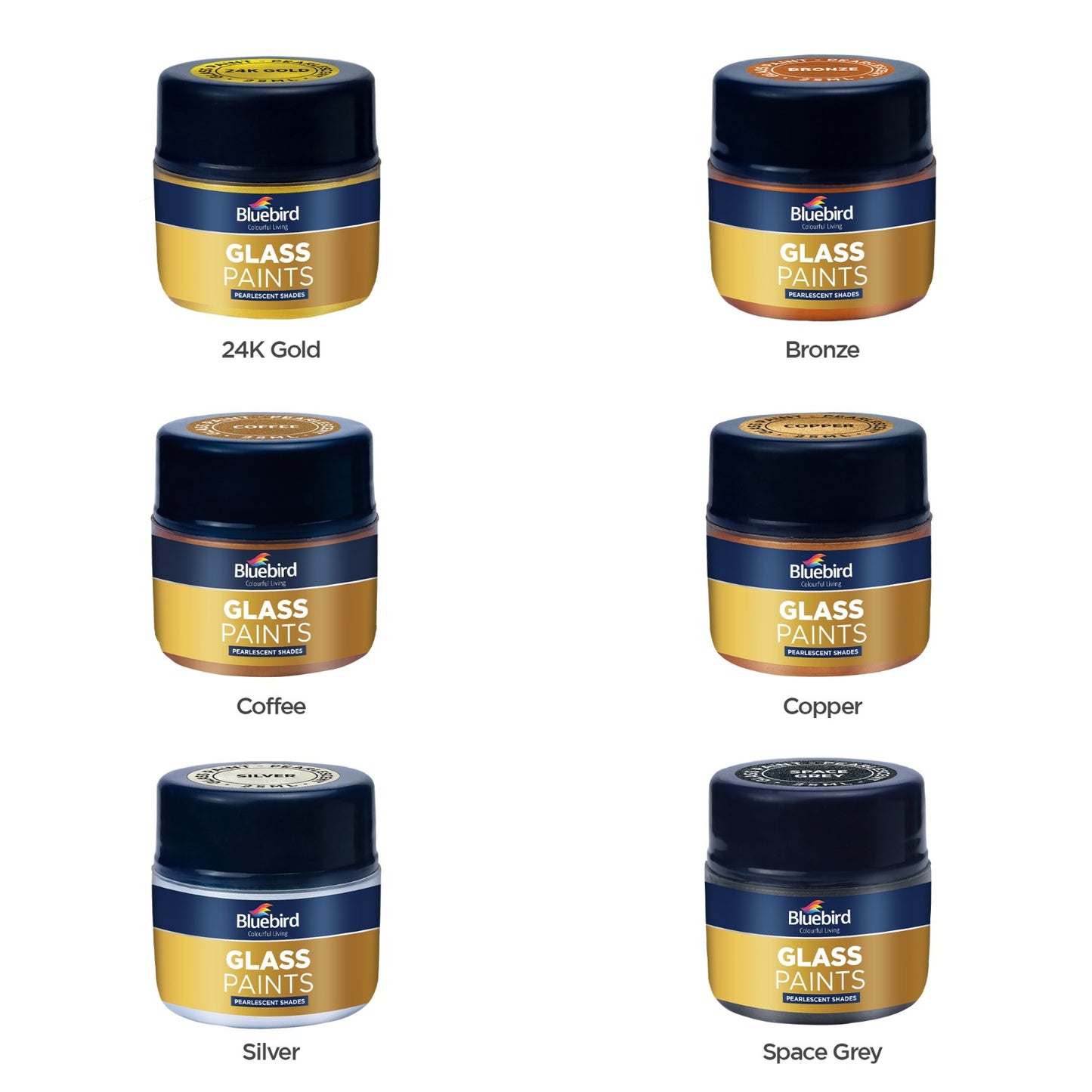 BLUE BIRD Glass Paints