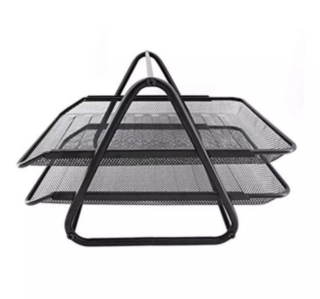 Office 2 Tier Heavy Duty Metal Desktop Letter Tray