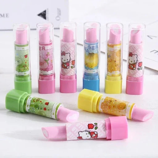 8 pcs Lipstick Shape Eraser best quality erasers