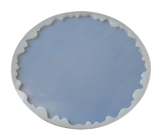 Round Geode Silicone Mold for Resin Art – Irregular Edge Coaster Mold
