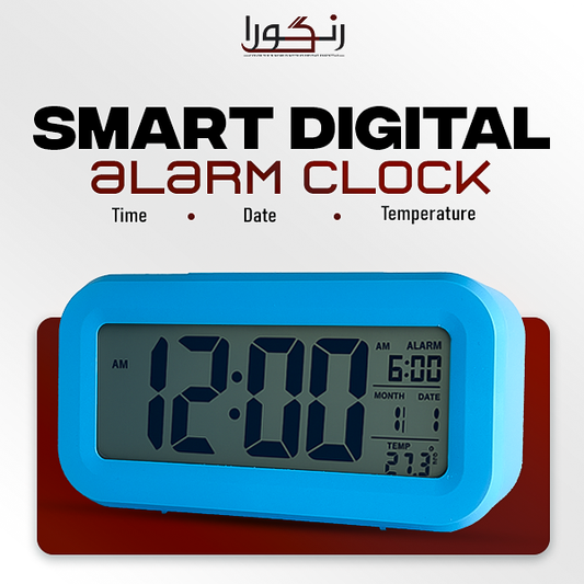 Smart Digital LED Alarm Clock with Temperature & Date