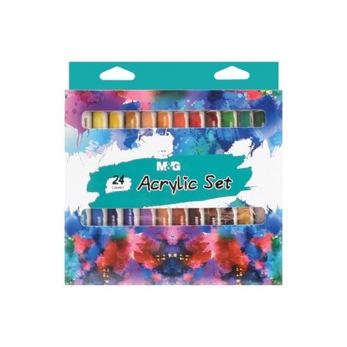 M&G Acrylic Colour paints pack