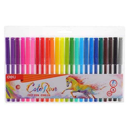Deli Felt Pen Colors Set