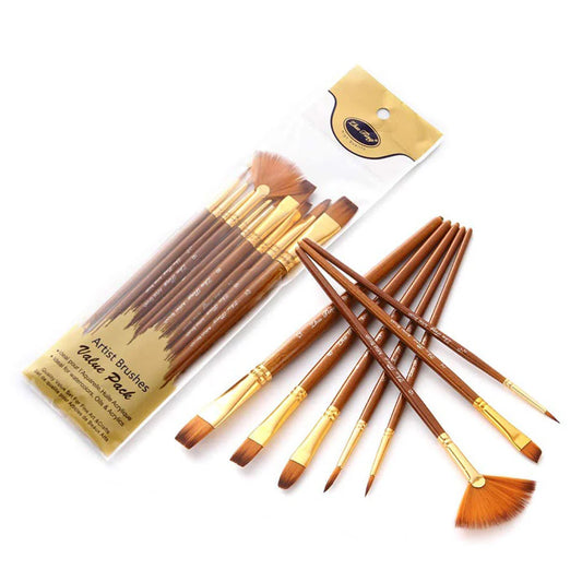 Keep Smiling Pack of 10 Professional Art Brush Set