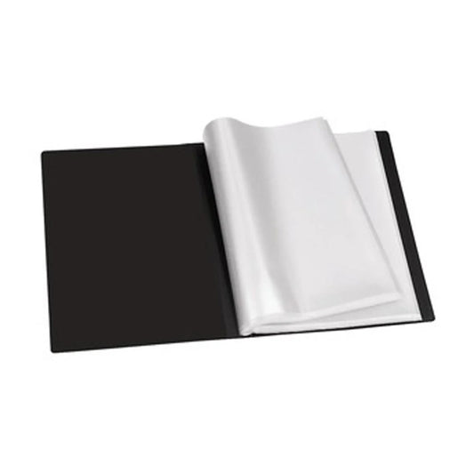Plastic Sheet File 60 Pocket Full Scape Size (Legal Size) Black