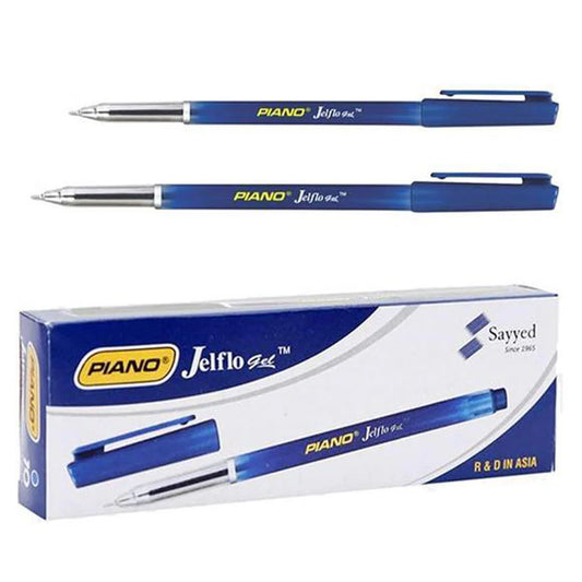 Piano_ Jelflo Gel Pens 10 Pcs Packet, Blue Ink