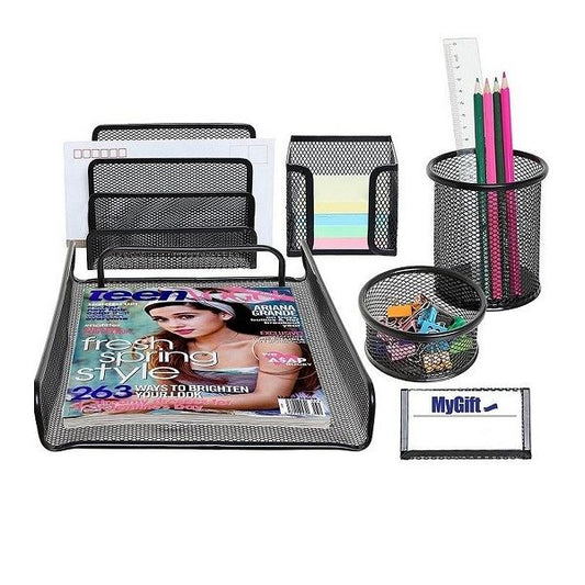 Table Set 6 in 1 metal set letter tray