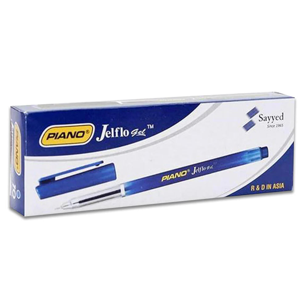Piano_ Jelflo Gel Pens 10 Pcs Packet, Blue Ink