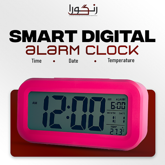 Smart Digital LED Alarm Clock with Temperature & Date