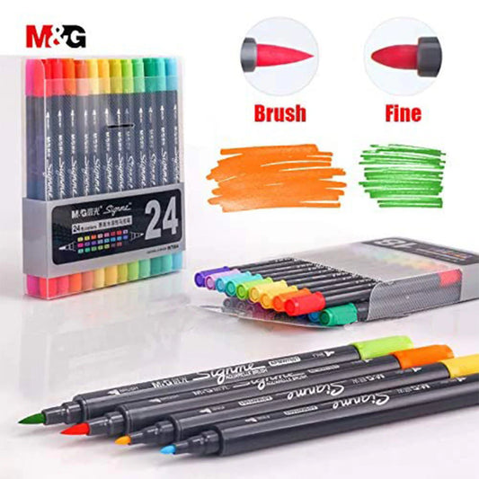 M&G Signme dual tip water colour brush markers
