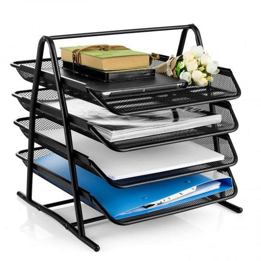 Heavy Duty Metal 4 Tier Letter Tray