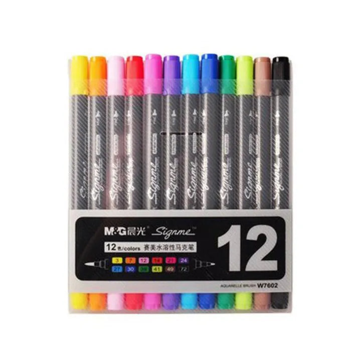 M&G Signme dual tip water colour brush markers