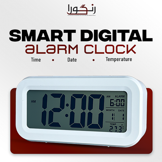 Smart Digital LED Alarm Clock with Temperature & Date