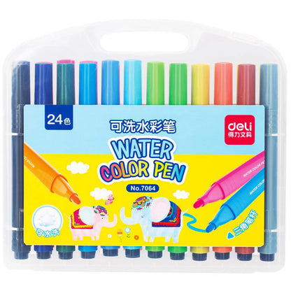 Deli Set Of 24 Student Water Color Pen Markers