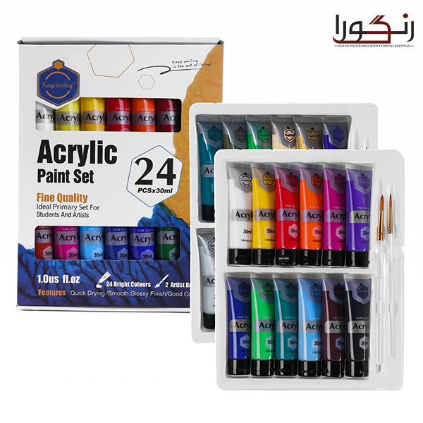 Keep Smiling Acrylic Paints Set