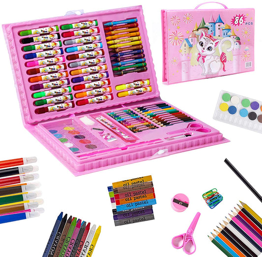 Princess 42 PCS Multi Colouring Kit/Set With Button Box
