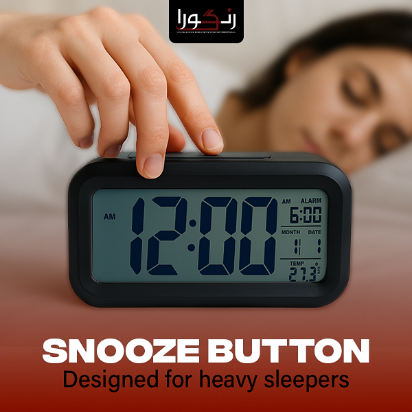 Smart Digital LED Alarm Clock with Temperature & Date