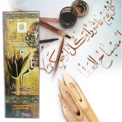 Bamboo Calligraphy Qalam Set – 5PCS
