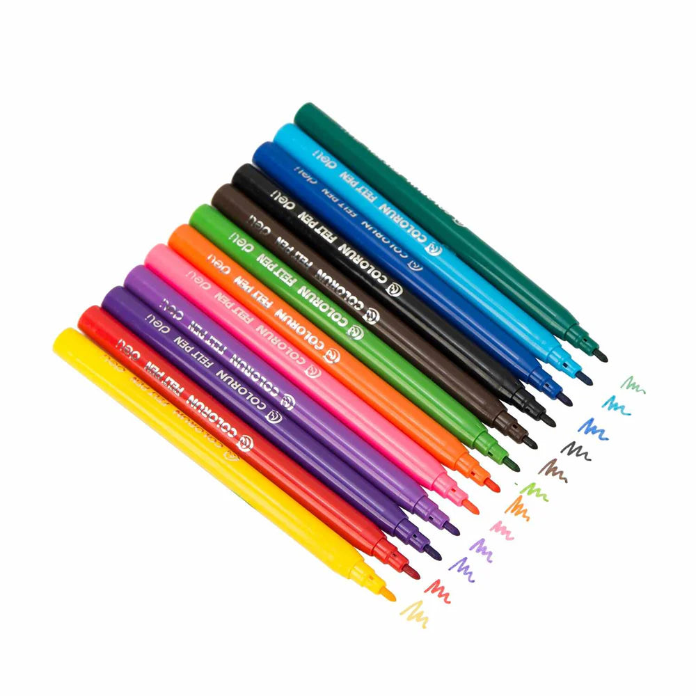 Deli Felt Pen Colors Set