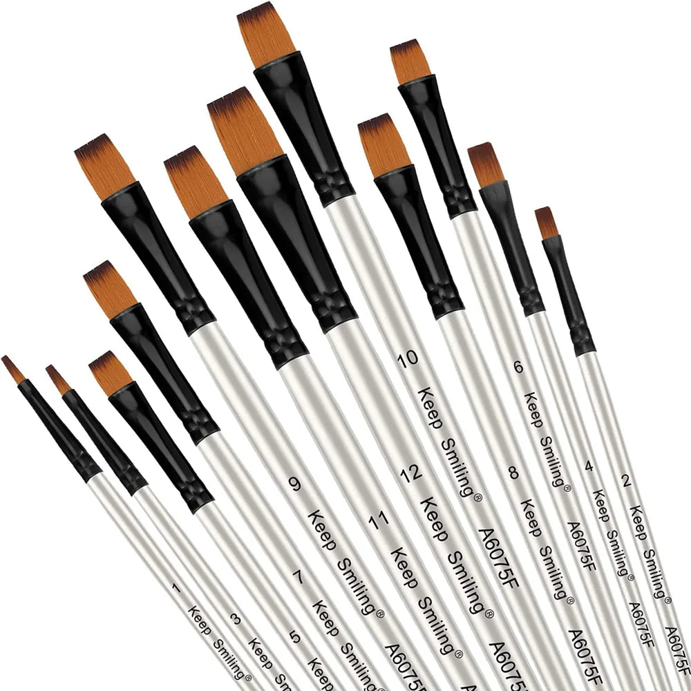 Keep Smiling Professional Paint Brush Pack Of 12