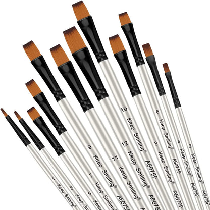 Keep Smiling Professional Paint Brush Pack Of 12
