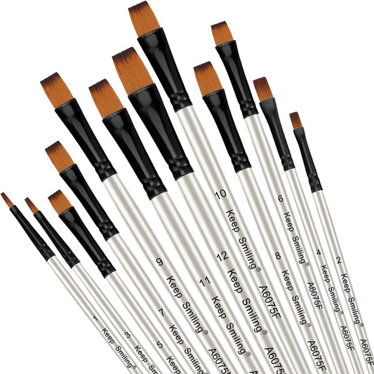 Keep Smiling Professional Paint Brush Pack Of 12