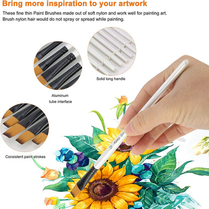 Keep Smiling Professional Paint Brush Pack Of 12