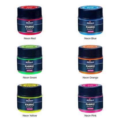 Fabric Paints 25 ml – Set of 6 – Neon