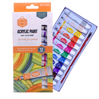 Keep Smiling Acrylic Paints Pack of 12