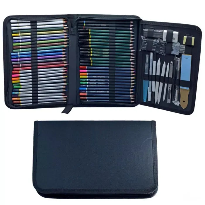 Keep Smiling High Quality Sketch & Drawing Set 75pcs