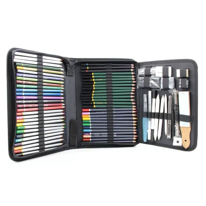 Keep Smiling High Quality Sketch & Drawing Set 75pcs