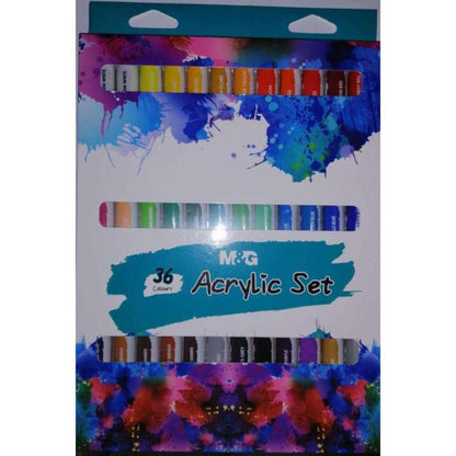M&G Acrylic Colour paints pack