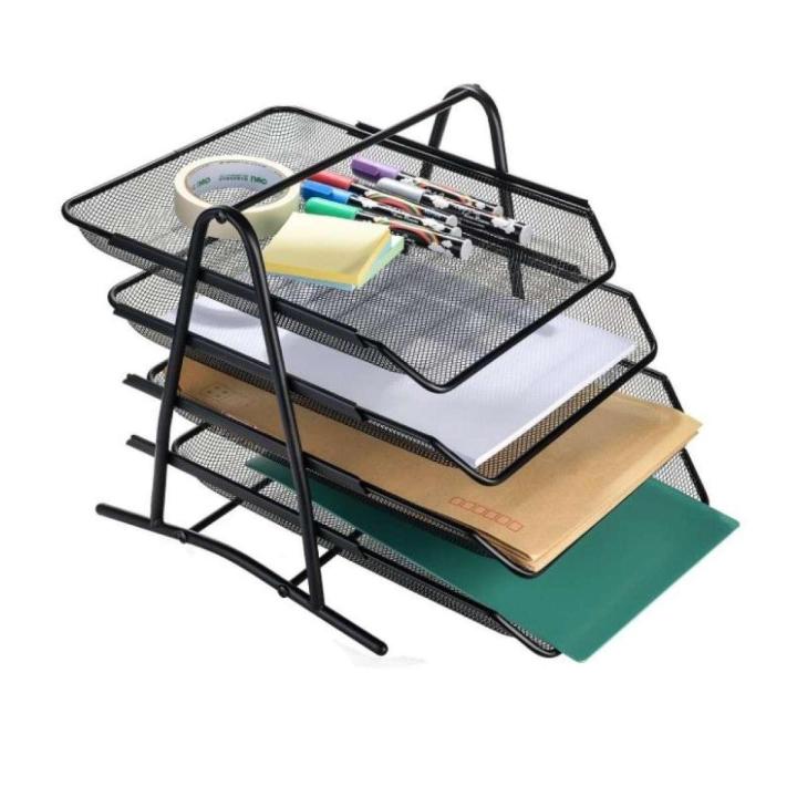Heavy Duty Metal 4 Tier Letter Tray