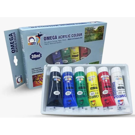 Omega Acrylic Paint Set Of 6 30ML