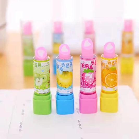 8 pcs Lipstick Shape Eraser best quality erasers
