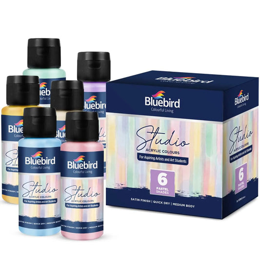 BLUE BIRD STUDIO Acrylic Paints Pastel Shades