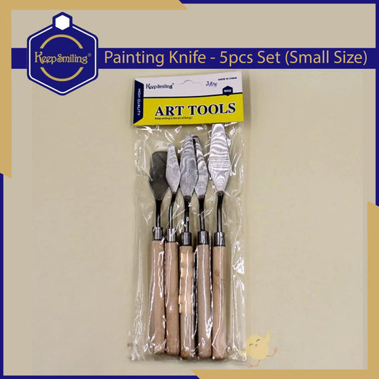 Keep Smiling Small Sizes 5Pcs Stainless Steel Palette Knives