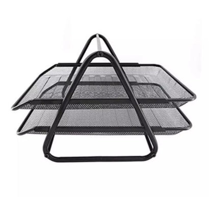 Office 2 Tier Heavy Duty Metal Desktop Letter Tray