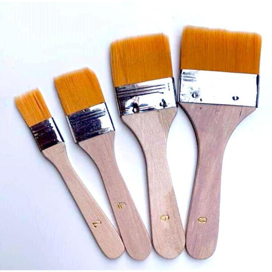 Keep Smiling - Pack of 4 Different Size Paint Brush Set
