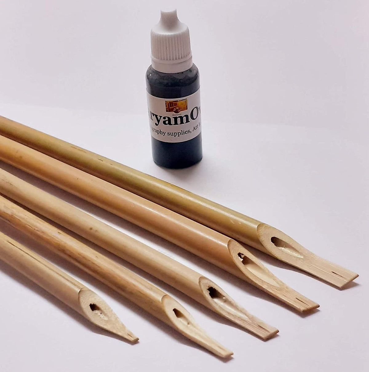 Bamboo Calligraphy Qalam Set – 5PCS