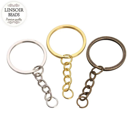 Stainless Steel Key Rings Golden and Silver 1pc