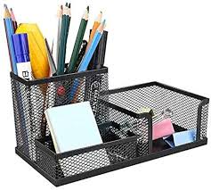 Metal Pen Stand Mesh Style Stationary Holder