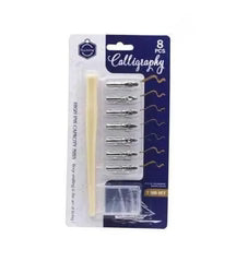Keep Smiling 8 Pcs Set 7 Calligraphy Dip Pen Set Nibs
