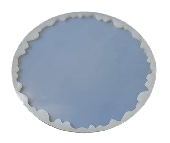 Round Geode Silicone Mold for Resin Art – Irregular Edge Coaster Mold